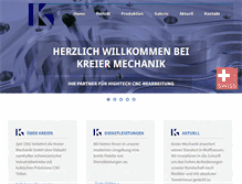 Tablet Screenshot of kreier.ch